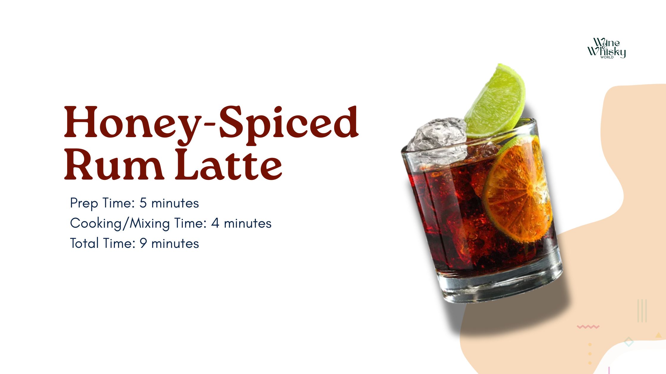 Honey-Spiced Rum Latte cocktail recipe